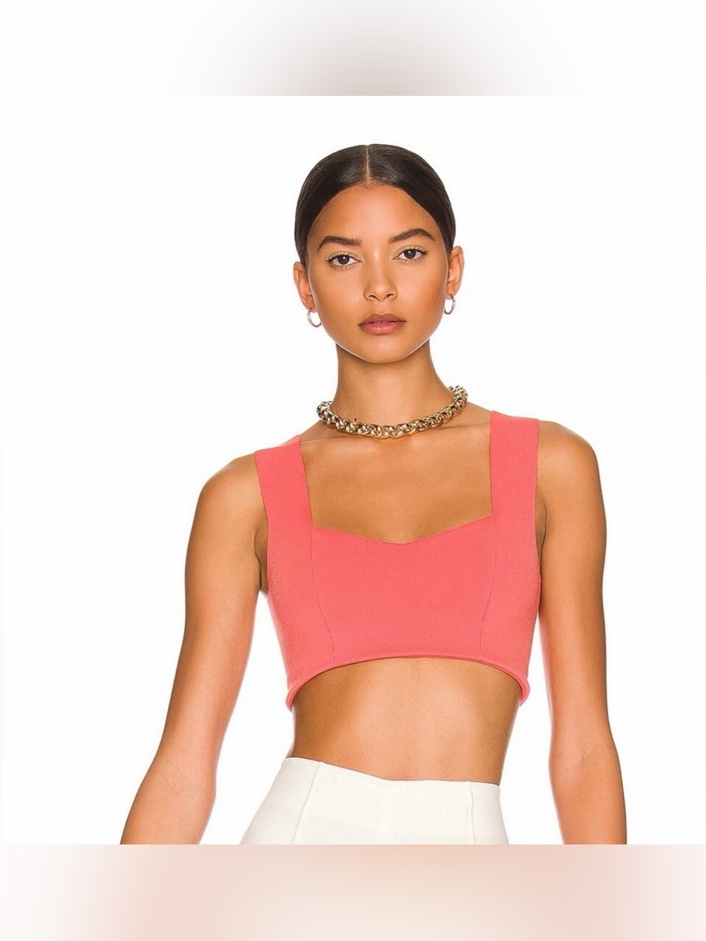 A.L.C Jordana Bra Cropped Top in
Rouge